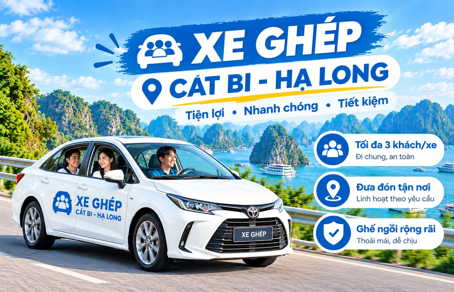 Xe ghép Cát Bi - Hạ Long-1